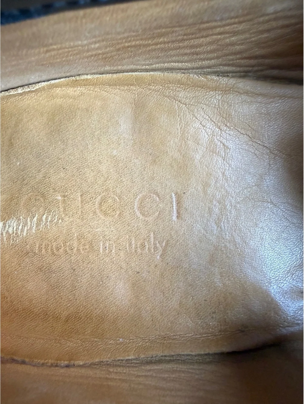 Gucci Men's Black Leather Horsebit Loafers Size 8D